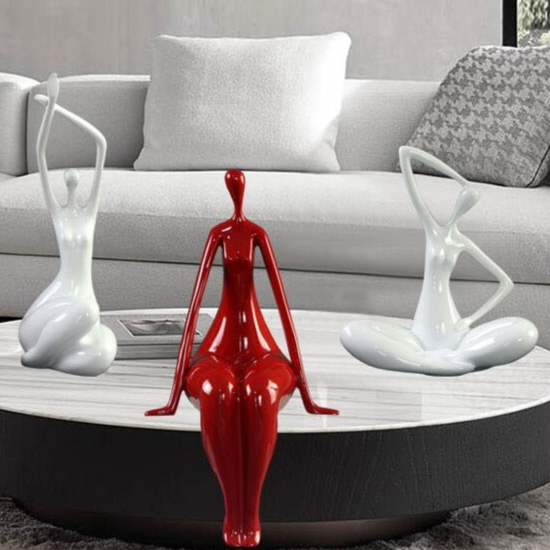 Yoga Woman Sculpture Decorfaure