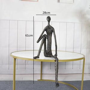 Metal Human Sculpture Decorfaure
