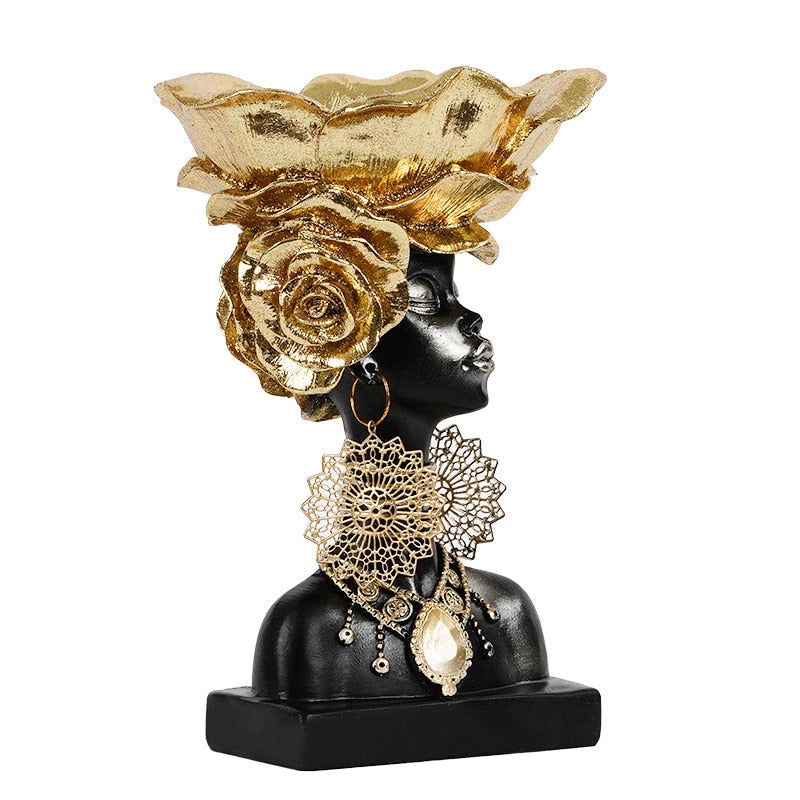 Woman Head Tray Decorfaure