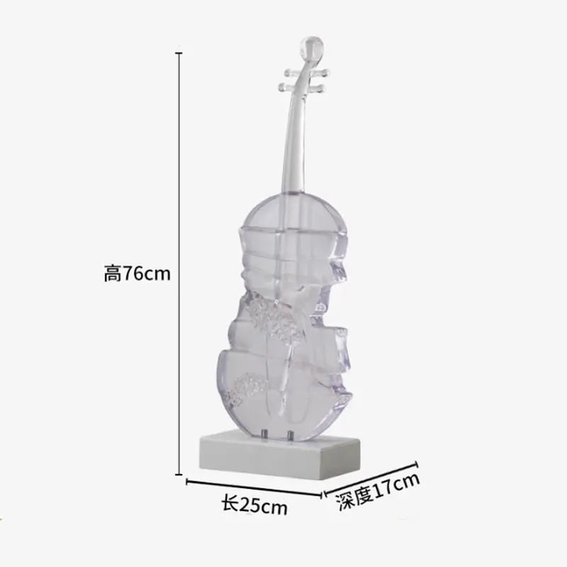 Abstract Violin Sculpture Decorfaure