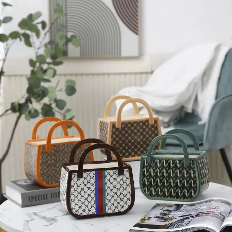 Luxury Handbag Vase - Decorfaure