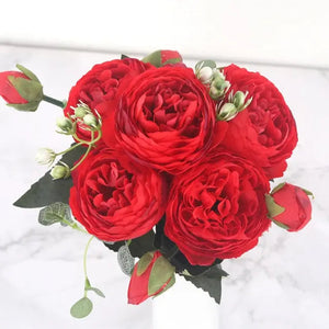 Silky Rose Gypsophila Bouquet freeshipping - Decorfaure