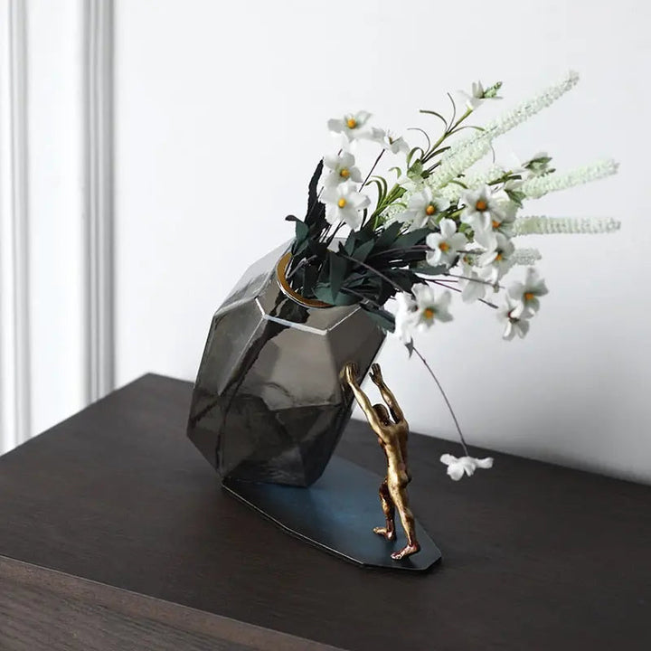 Strong Man Handcrafted Vase - Deposit freeshipping - Decorfaure
