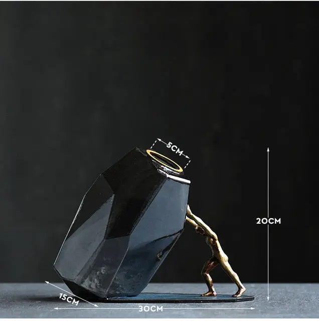 Strong Man Handcrafted Vase - Deposit freeshipping - Decorfaure