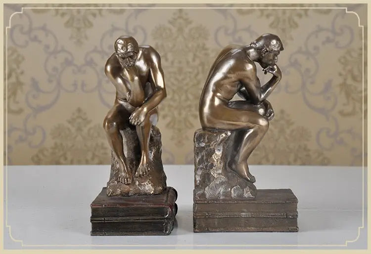 Thinking Man Bookend freeshipping - Decorfaure