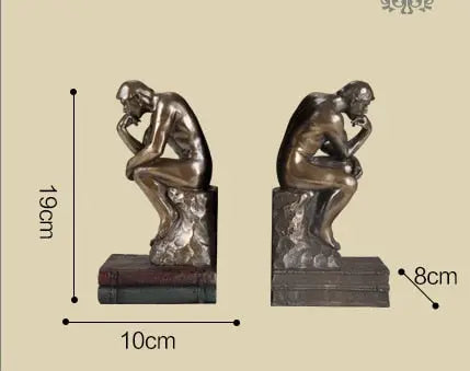 Thinking Man Bookend freeshipping - Decorfaure