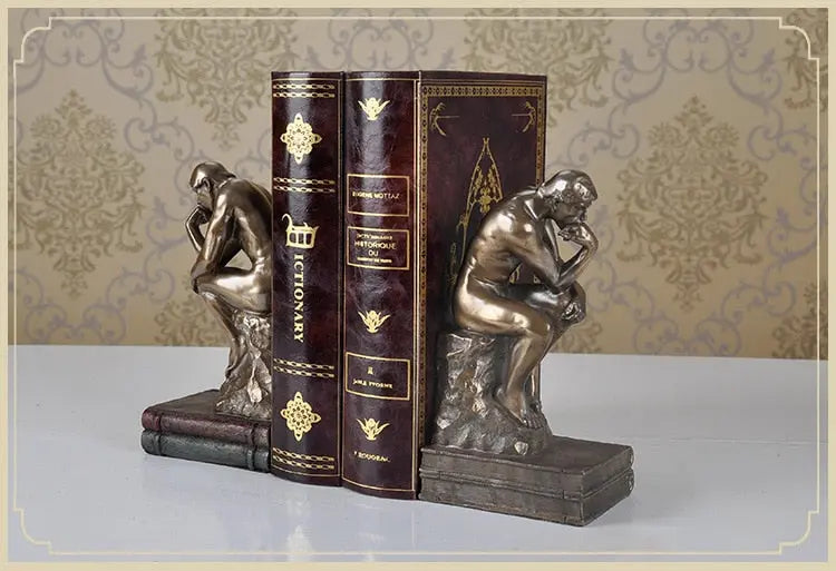 Thinking Man Bookend freeshipping - Decorfaure