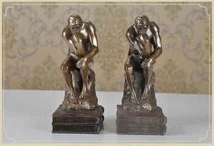 Thinking Man Bookend freeshipping - Decorfaure
