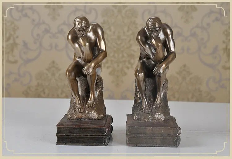 Thinking Man Bookend freeshipping - Decorfaure