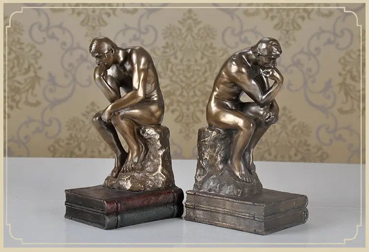 Thinking Man Bookend freeshipping - Decorfaure