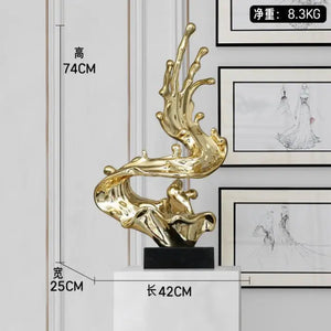 Tidal Waves Art Sculpture freeshipping - Decorfaure
