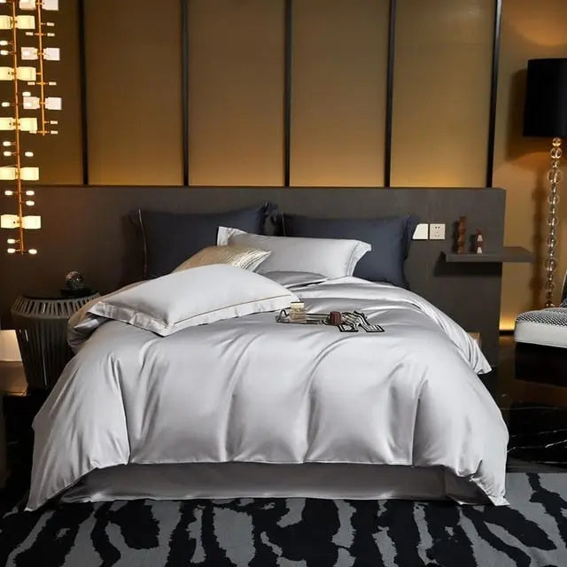 Vega Solid Color Duvet Cover set freeshipping - Decorfaure