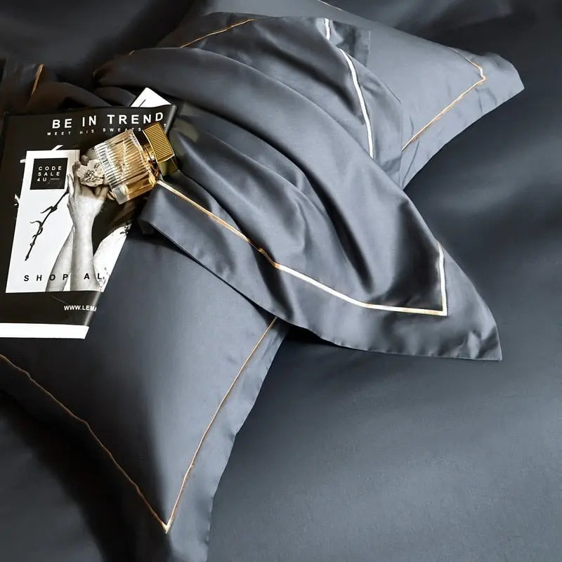 Vega Solid Color Duvet Cover set freeshipping - Decorfaure
