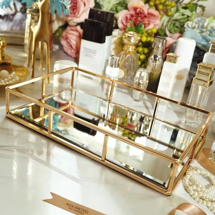 Vintage Metal Glass Tray freeshipping - Decorfaure